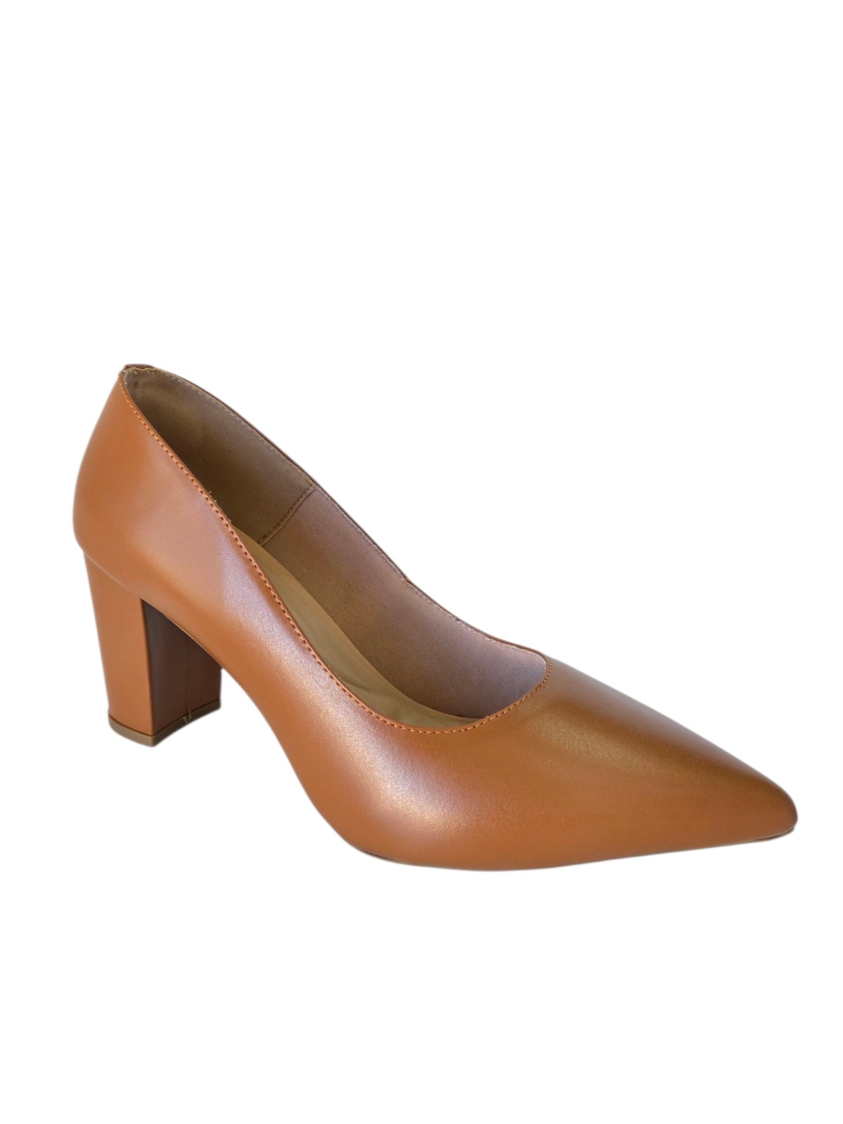 Scarpin feminino caramelo
